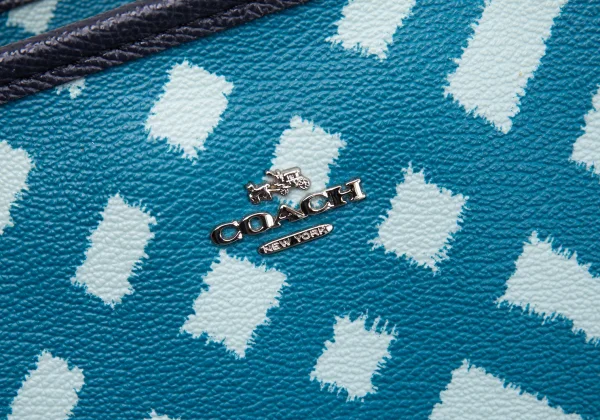 COACH Wild Plaid Leather Tote Bag K-164431_006