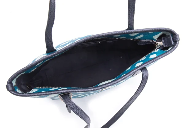 COACH Wild Plaid Leather Tote Bag K-164431_009