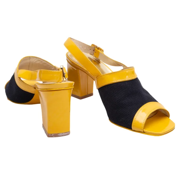 MARC by MARC JACOBS Switching Enamel Heel Sandal Yellow 37 K-164433_001