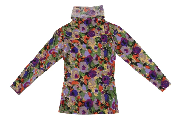 KENZO Floral Printed Wool Knit Top K-164434_002