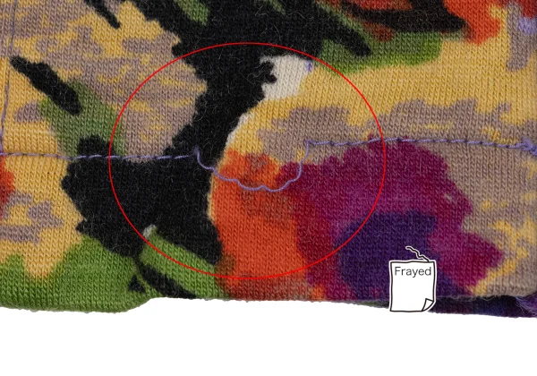 KENZO Floral Print Cropped Wool Knit Pants K-164435_007