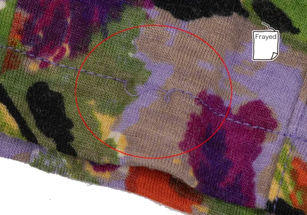 KENZO Floral Print Cropped Wool Knit Pants K-164435_011