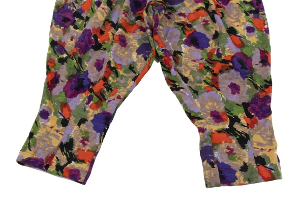 KENZO Floral Print Wool Knit Top & Cropped Pants K-164436_015