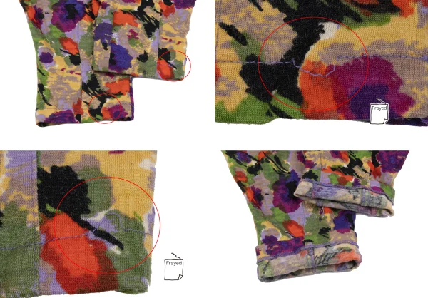 KENZO Floral Print Wool Knit Top & Cropped Pants K-164436_016