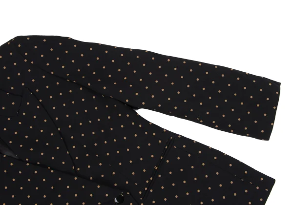 KENZO Dot Printed Wool Cut Away Jacket K-164437_005