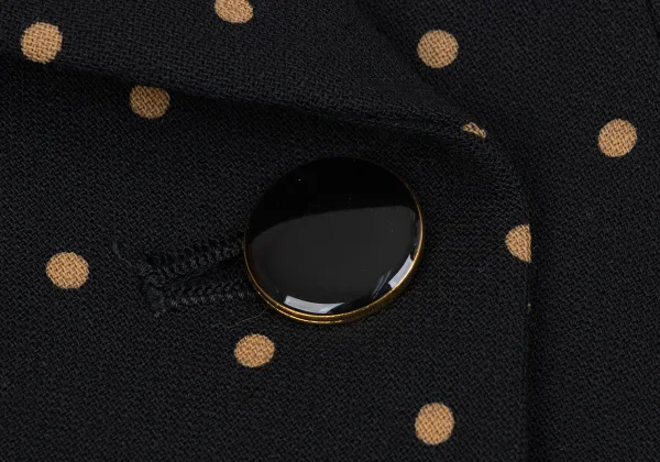 KENZO Dot Printed Wool Cut Away Jacket K-164437_008