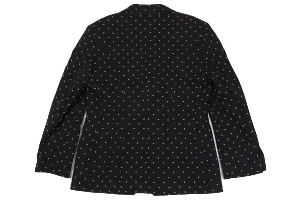 KENZO Dot Printed Wool Cut Away Jacket K-164437_012