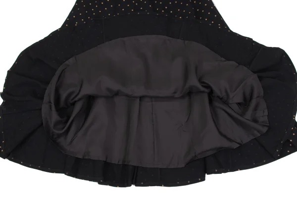 KENZO Dot Printed Wool Flare Skirt K-164438_008