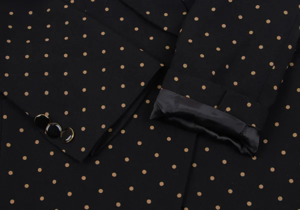 KENZO Dot Printed Wool Jacket & Skirt K-164439_007