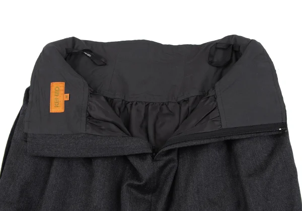 KENZO Wool Tuck Skirt K-164441_009