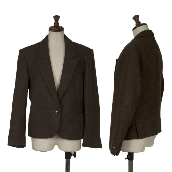 KENZO Wool 1B Jacket Brown M K-164448_001