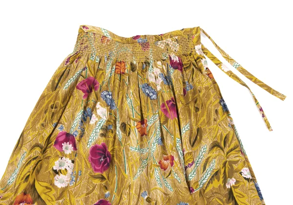 KENZO Botanical Printed Waist Stitch Flare Skirt K-164452_003