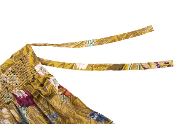 KENZO Botanical Printed Waist Stitch Flare Skirt K-164452_004