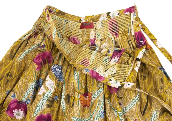 KENZO Botanical Printed Waist Stitch Flare Skirt K-164452_006