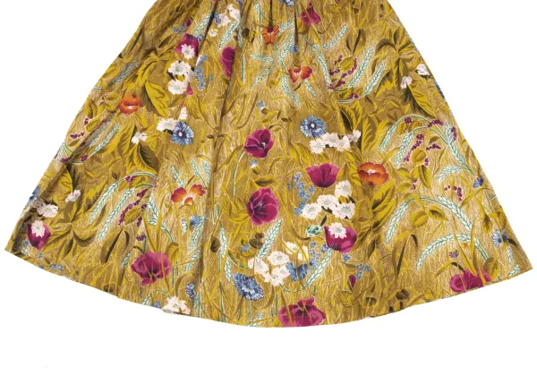 KENZO Botanical Printed Waist Stitch Flare Skirt K-164452_008