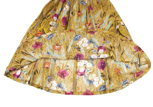 KENZO Botanical Printed Waist Stitch Flare Skirt K-164452_009