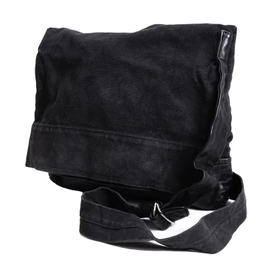 Y's Leather Switching Bifold Shoulder Bag