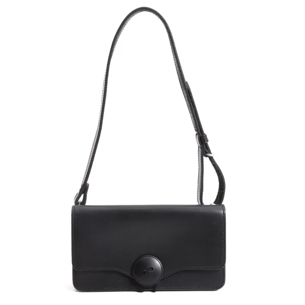 Y's Leather Flap Hand Bag K-164463_002