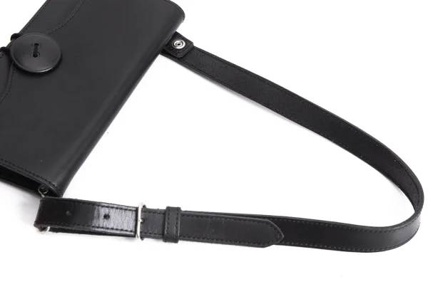 Y's Leather Flap Hand Bag K-164463_007