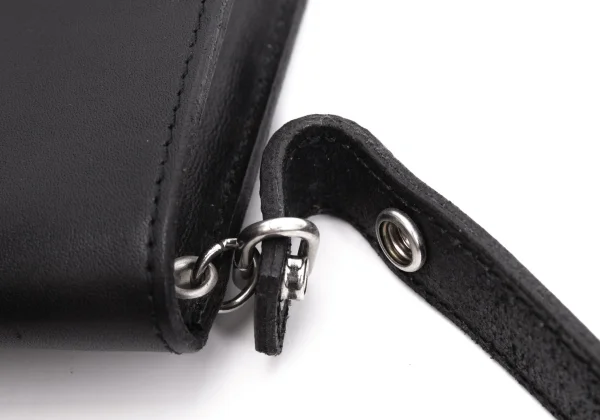 Y's Leather Flap Hand Bag K-164463_009