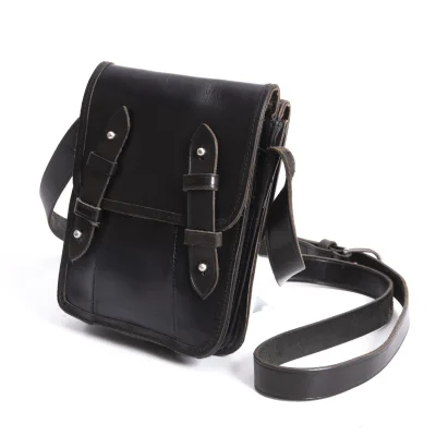 Y's Studs Button Leather Shoulder Bag