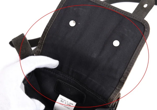 Y's Studs Button Leather Shoulder Bag K-164464_016