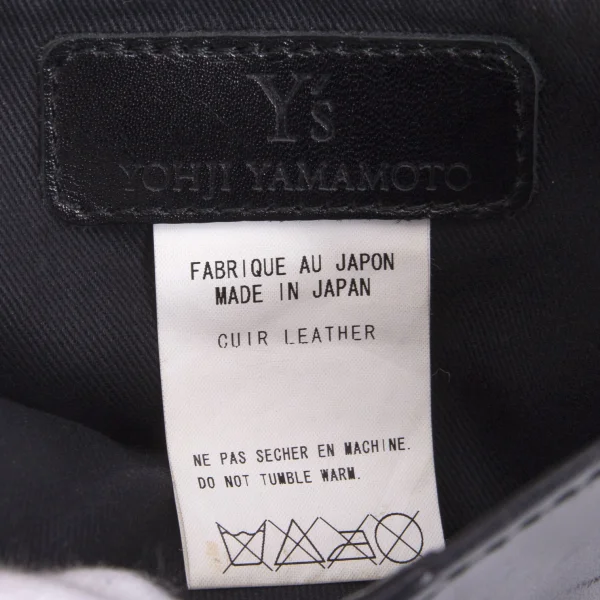 Y's Studs Button Leather Shoulder Bag K-164464_019