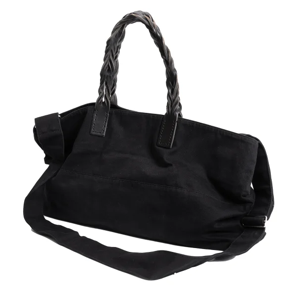 Y's Leather Handle 2way Bag Black  K-164467_001