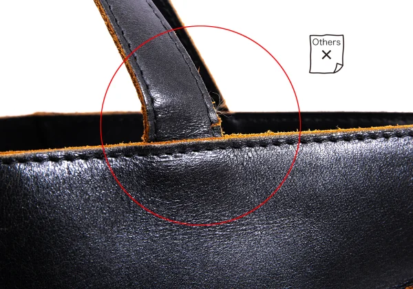 tricot COMME des GARCONS Switching Leather Tote Bag K-164471_004