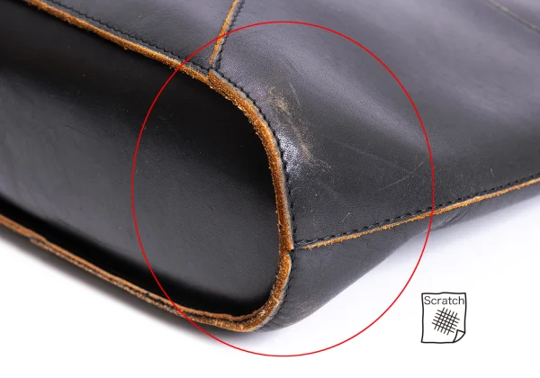 tricot COMME des GARCONS Switching Leather Tote Bag K-164471_011