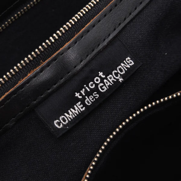 tricot COMME des GARCONS Switching Leather Tote Bag K-164471_017