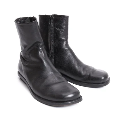 Y’s×SNIPE Side Zip Leather Boots