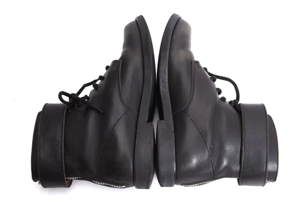 Yohji Yamamoto FEMME Back Riri Zip Belted Leather Boots K-164477_012