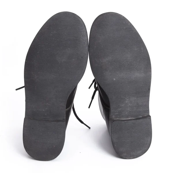 Yohji Yamamoto FEMME Back Riri Zip Belted Leather Boots K-164477_014