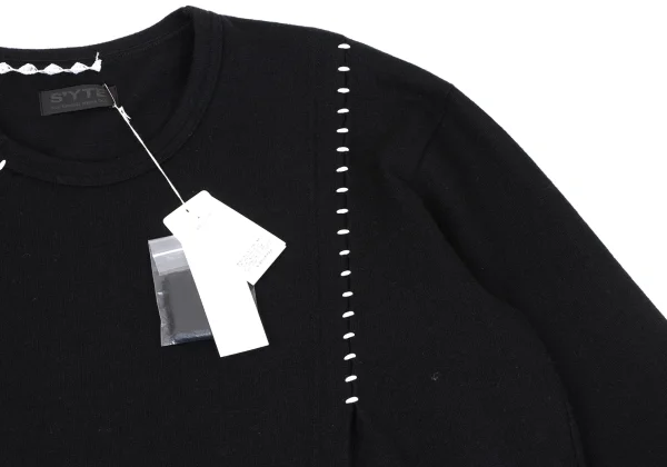 s'yte Wool Blend Stitch Layered Knit Top K-164478_005