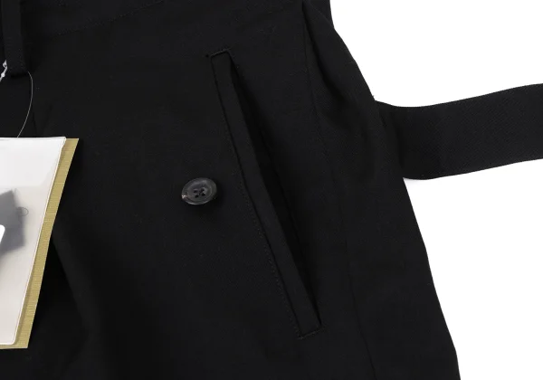 Yohji Yamamoto POUR HOMME Wool Gaba Side Strap Pants K-164481_005