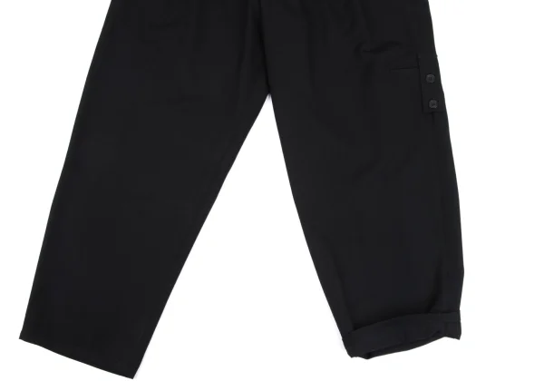 Yohji Yamamoto POUR HOMME Wool Gaba Side Strap Pants K-164481_010