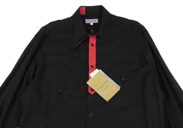 Yohji Yamamoto POUR HOMME Two-tone Detachable Collar Shirt K-164482_002