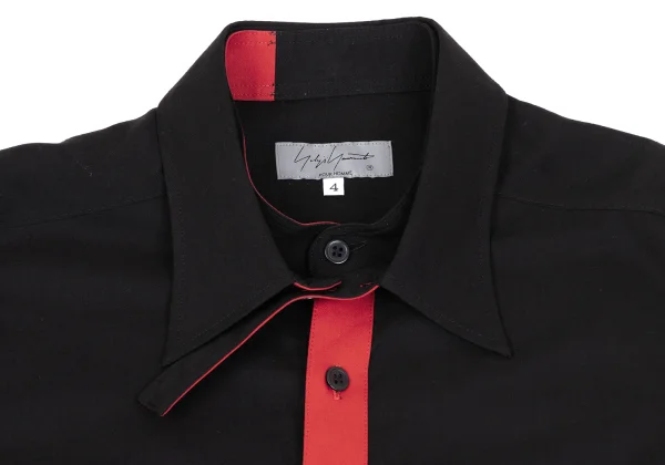 Yohji Yamamoto POUR HOMME Two-tone Detachable Collar Shirt K-164482_003
