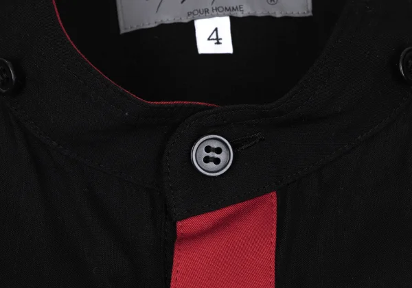 Yohji Yamamoto POUR HOMME Two-tone Detachable Collar Shirt K-164482_005