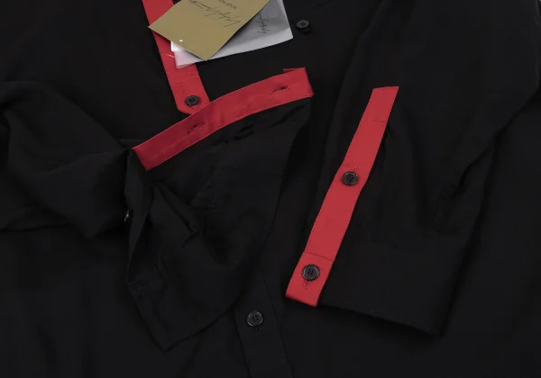 Yohji Yamamoto POUR HOMME Two-tone Detachable Collar Shirt K-164482_009