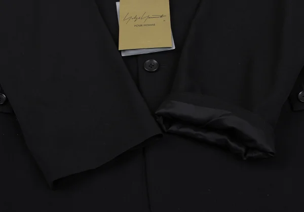 Yohji Yamamoto POUR HOMME Wool Gaba Many Button Jacket K-164483_009