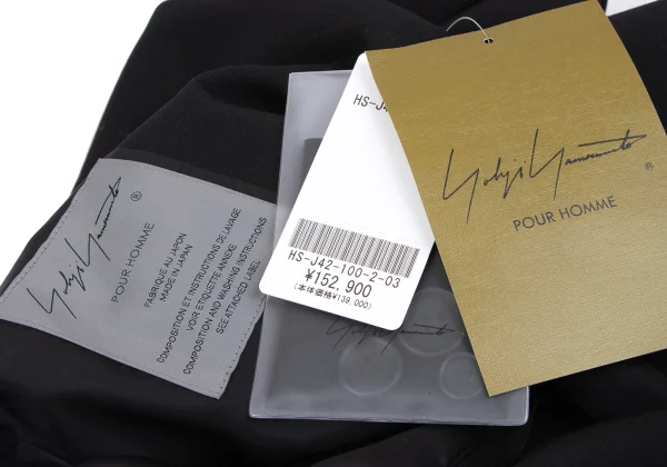 Yohji Yamamoto POUR HOMME Wool Gaba Many Button Jacket K-164483_020