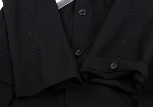 Yohji Yamamoto POUR HOMME Wool Gaba Military Design Jacket K-164484_008