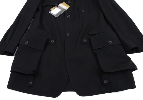 Yohji Yamamoto POUR HOMME Wool Gaba Military Design Jacket K-164484_009