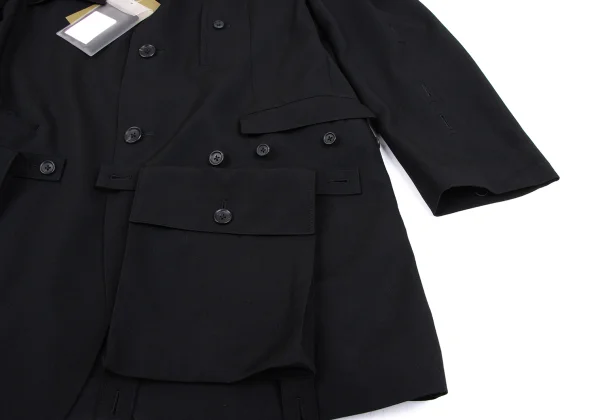 Yohji Yamamoto POUR HOMME Wool Gaba Military Design Jacket K-164484_010