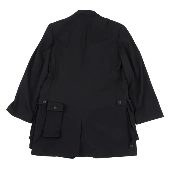 Yohji Yamamoto POUR HOMME Wool Gaba Military Design Jacket K-164484_014