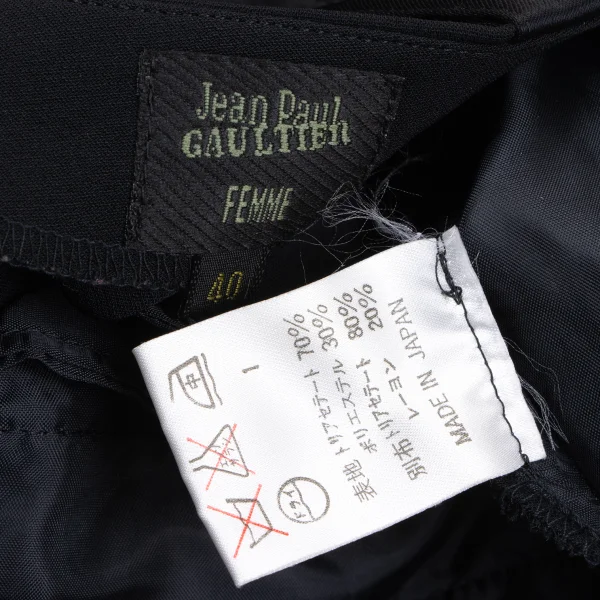 Jean Paul GAULTIER FEMME High Waist Back Slit Skirt K-164485_019