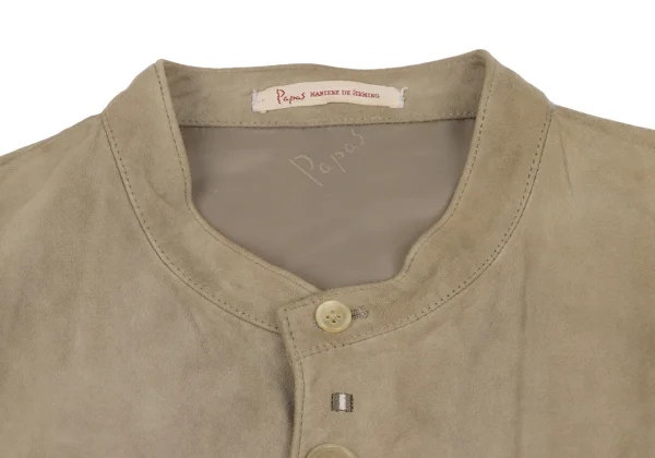 Papas Lamb Suede Stand Collar Jacket K-164500_005