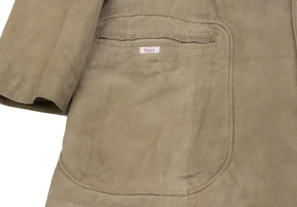 Papas Lamb Suede Stand Collar Jacket K-164500_012